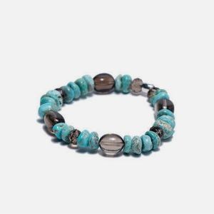 🍀 Real Turquoise & Gemstone Handcrafted Bracelet
